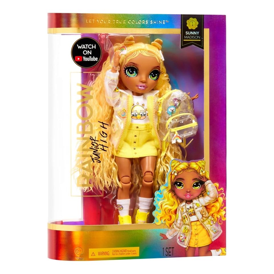 Lot of 3 Rainbow High Dolls Series 1 Sunny Madison, Amaya Raine